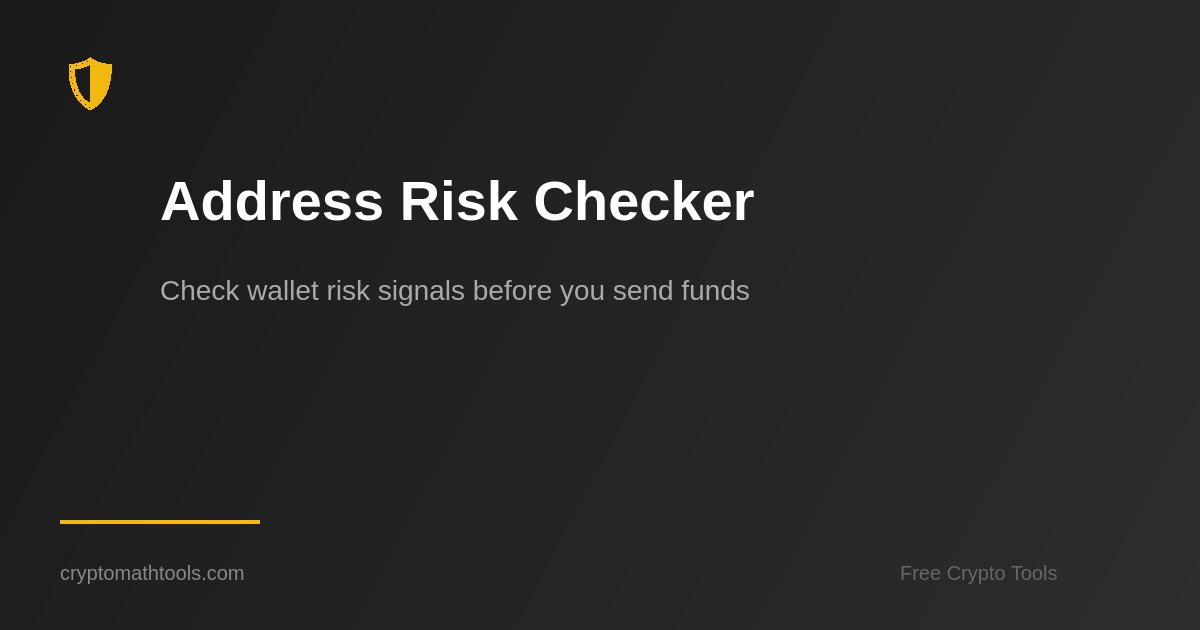 Crypto Address Safety Guide | Wallet Risk